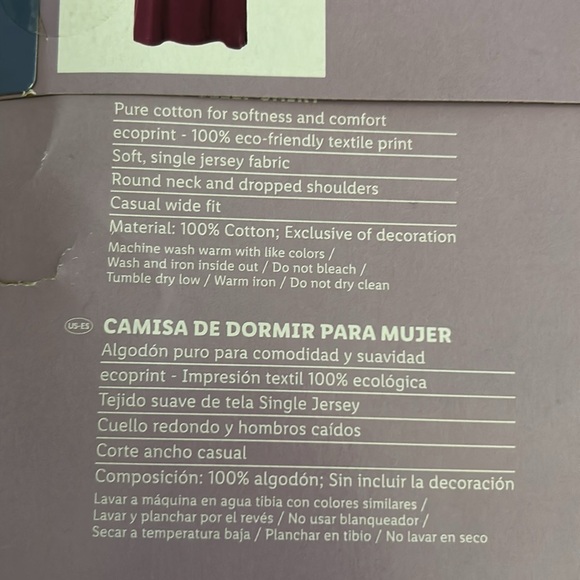 Disney Minnie Mouse Sleep Shirt M or L NWT - Picture 7 of 8